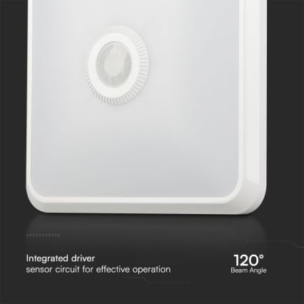 Iluminação de teto LED com sensor SAMSUNG CHIP LED/12W/230V 3000/4000/6000K branco