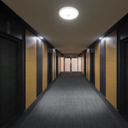 Iluminação de teto LED com sensor SAMSUNG CHIP LED/12W/230V 3000/4000/6000K diâmetro 29 cm branco