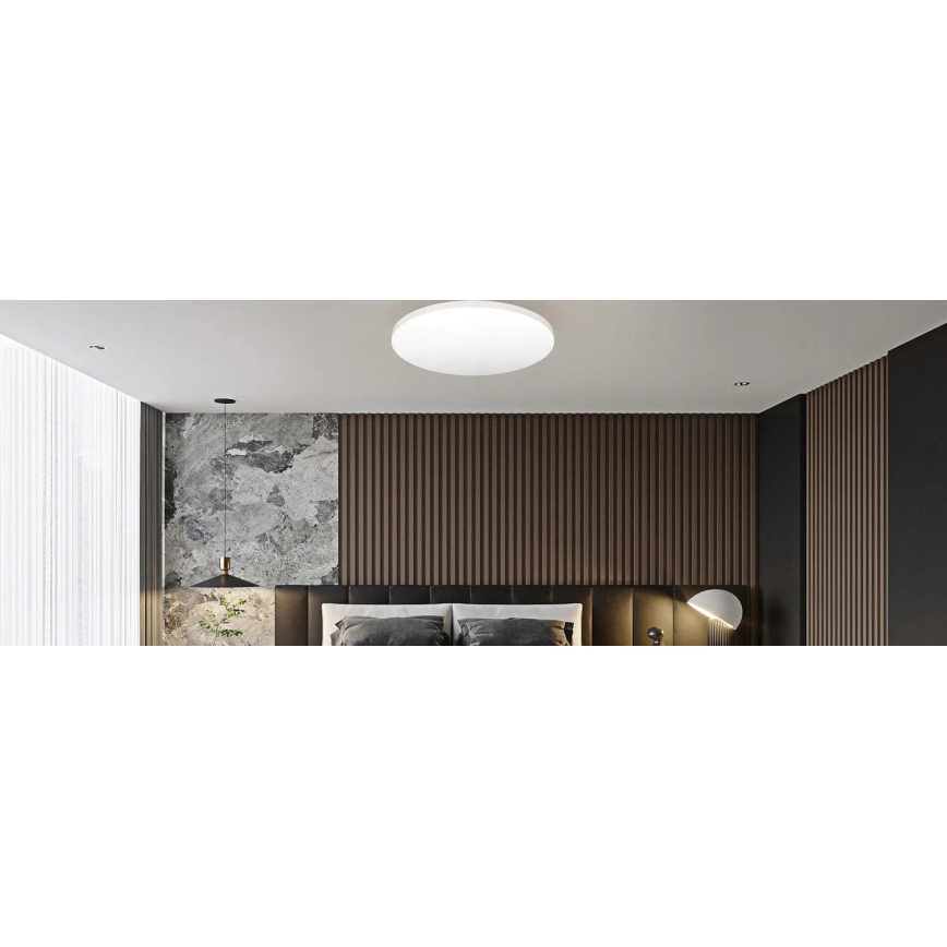 Iluminação de teto LED com motion e dusk sensor LED/24W/230V 4000K diâmetro 32,5 cm branco