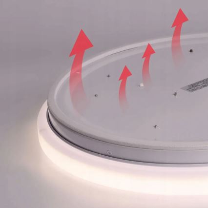 Iluminação de teto LED com motion e dusk sensor LED/24W/230V 4000K diâmetro 32,5 cm branco