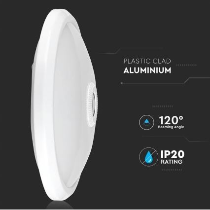 Iluminação de teto LED com sensor SAMSUNG CHIP LED/12W/230V 6400K
