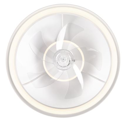 Iluminação de teto LED com regulação e ventoinha FARGO LED/37W/230V branco + comando