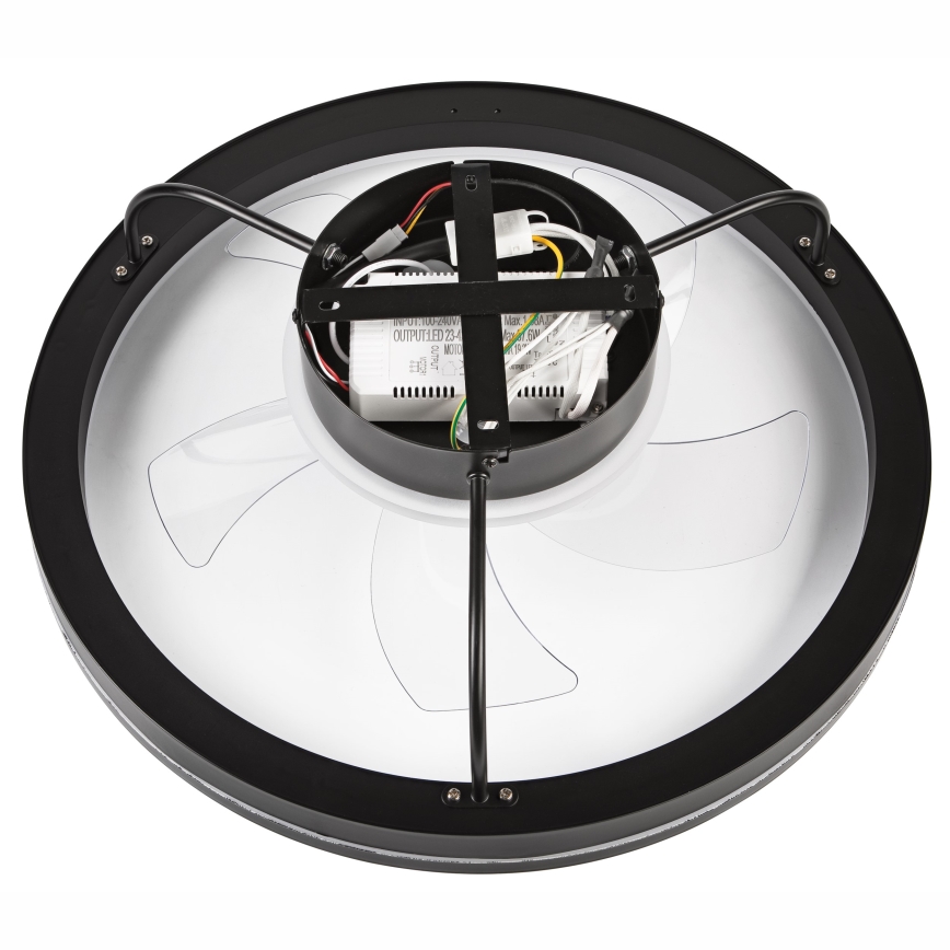 Iluminação de teto LED com regulação e ventoinha FARGO LED/37W/230V preto + comando
