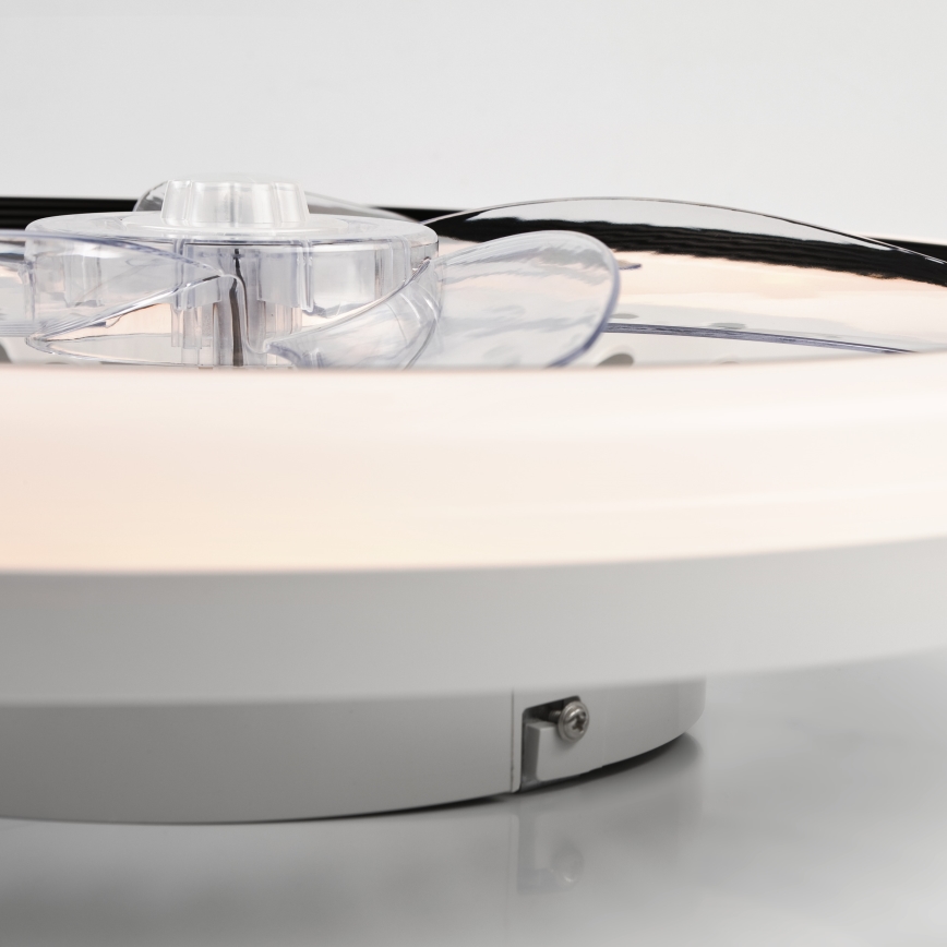 Iluminação de teto LED com regulação e ventoinha GEMMA LED/37W/230V branco + comando