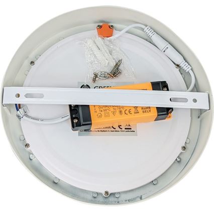 Iluminação de teto LED FENIX LED/12W/230V 2800K diâmetro 17 cm
