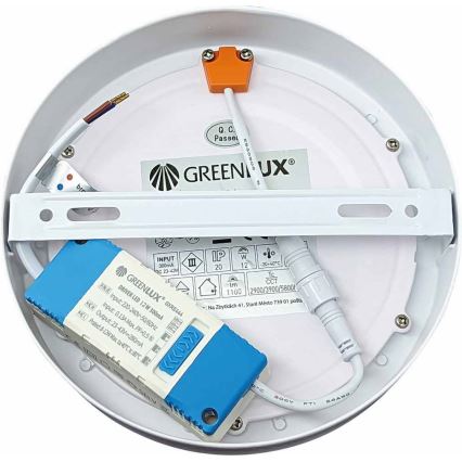 Iluminação de teto LED FENIX LED/12W/230V 2900/3900/5800K diâmetro 16,8 cm branco