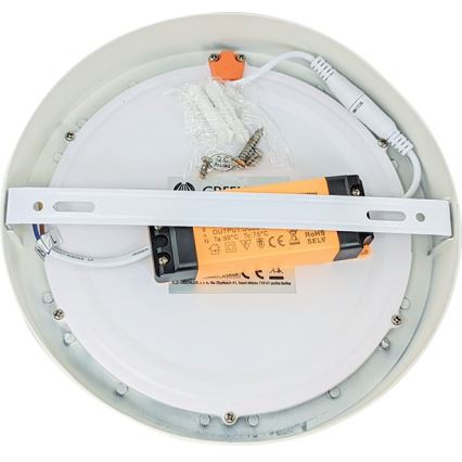 Iluminação de teto LED FENIX LED/12W/230V 3800K diâmetro 17 cm neve branco
