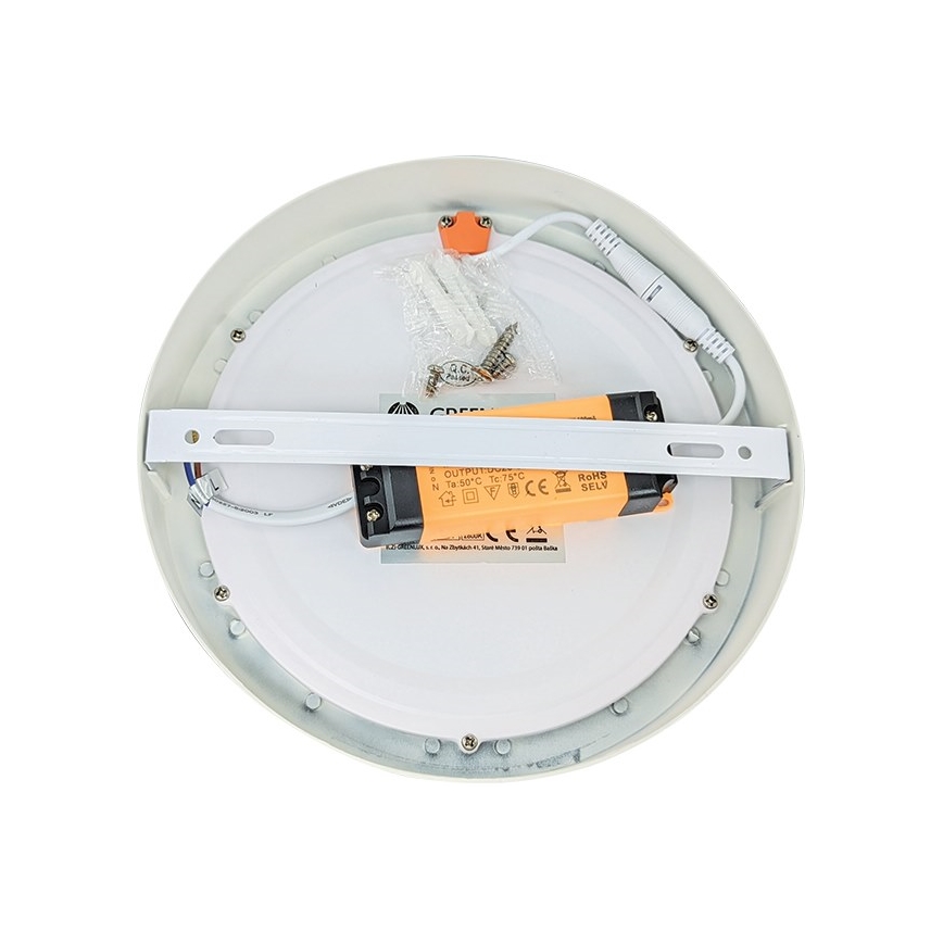 Iluminação de teto LED FENIX LED/12W/230V 3800K diâmetro 17 cm neve branco