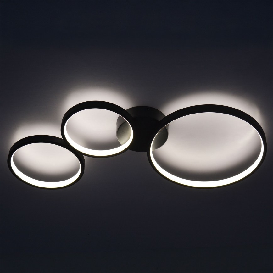 Iluminação de teto LED FLAMENCO LED/33W/230V 4000K preto