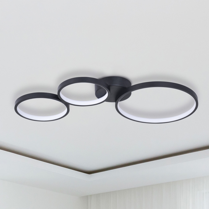 Iluminação de teto LED FLAMENCO LED/33W/230V 4000K preto