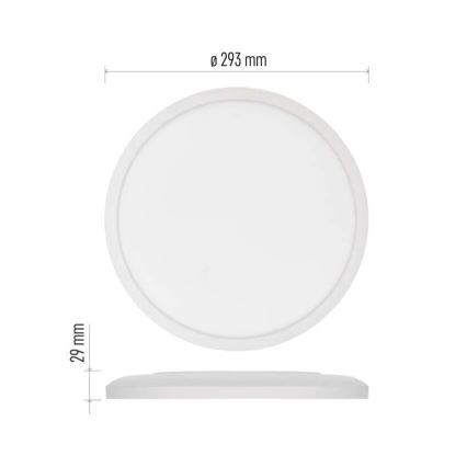 Iluminação de teto LED FLORI LED/18W/230V 4000K branco diâmetro 29 cm