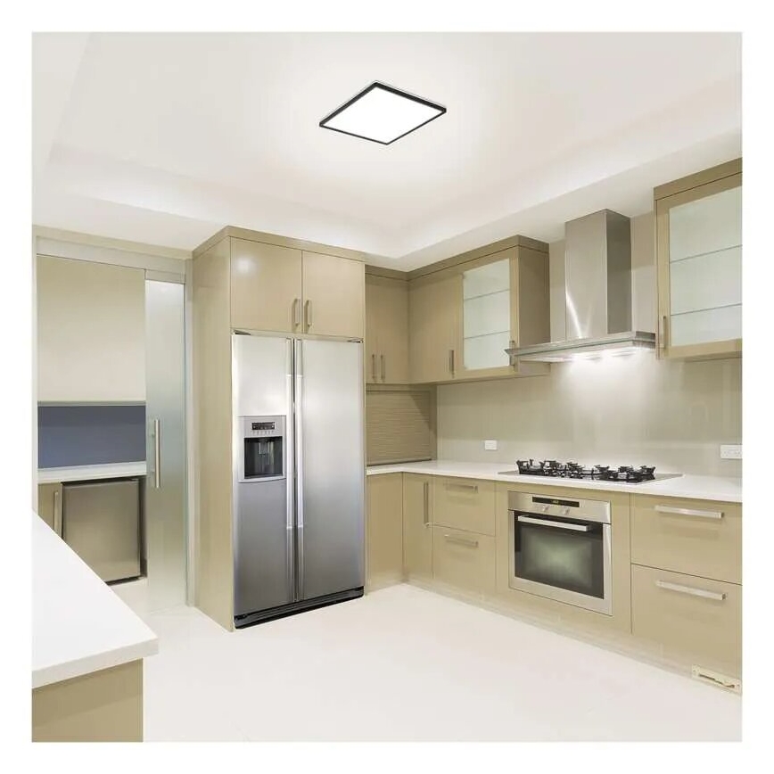 Iluminação de teto LED FLORI LED/18W/230V 4000K preto 29x29 cm
