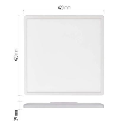 Iluminação de teto LED FLORI LED/22W/230V 4000K branco 42x42 cm