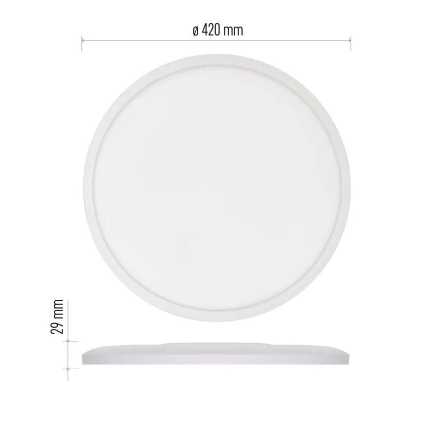 Iluminação de teto LED FLORI LED/22W/230V 4000K branco diâmetro 42 cm