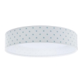 Iluminação de teto LED GALAXY KIDS LED/24W/230V estrelas branco/turquesa