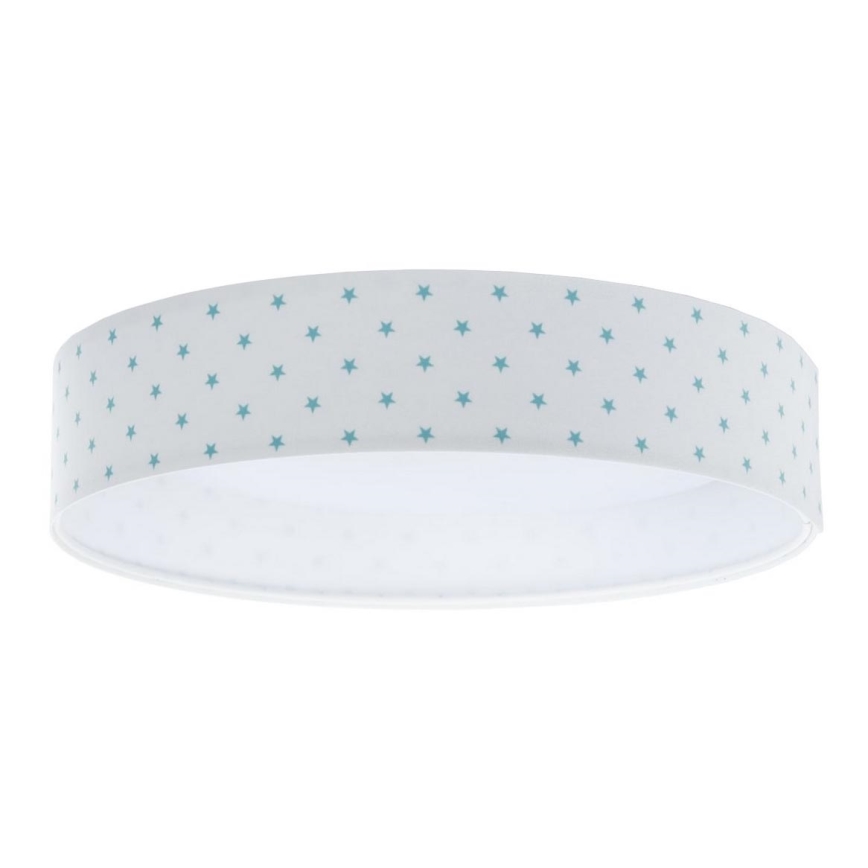 Iluminação de teto LED GALAXY KIDS LED/24W/230V estrelas branco/turquesa