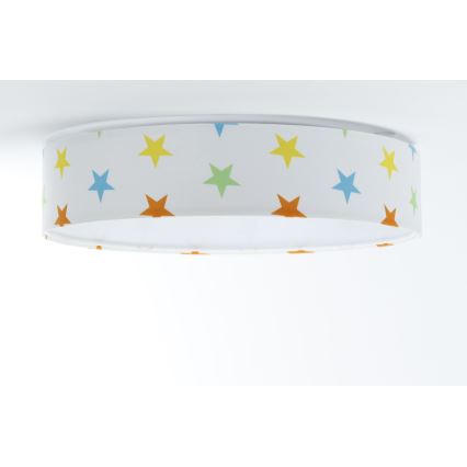 Iluminação de teto LED GALAXY KIDS LED/24W/230V estrelas colorido