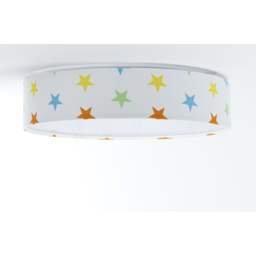 Iluminação de teto LED GALAXY KIDS LED/24W/230V estrelas colorido