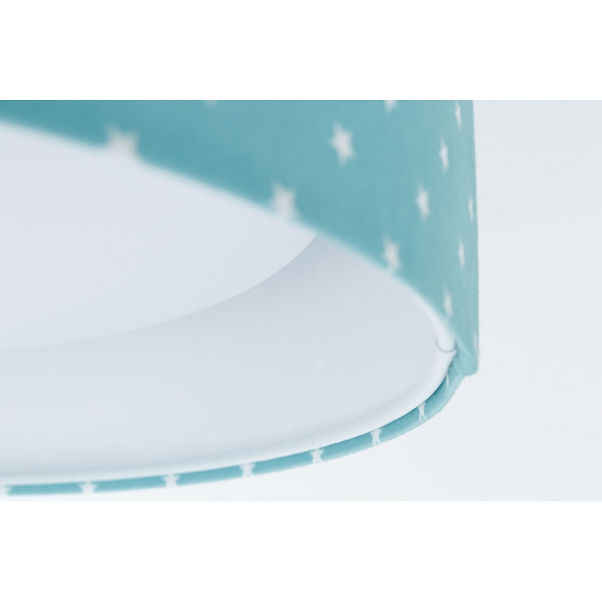Iluminação de teto LED GALAXY KIDS LED/24W/230V estrelas turquesa/branco