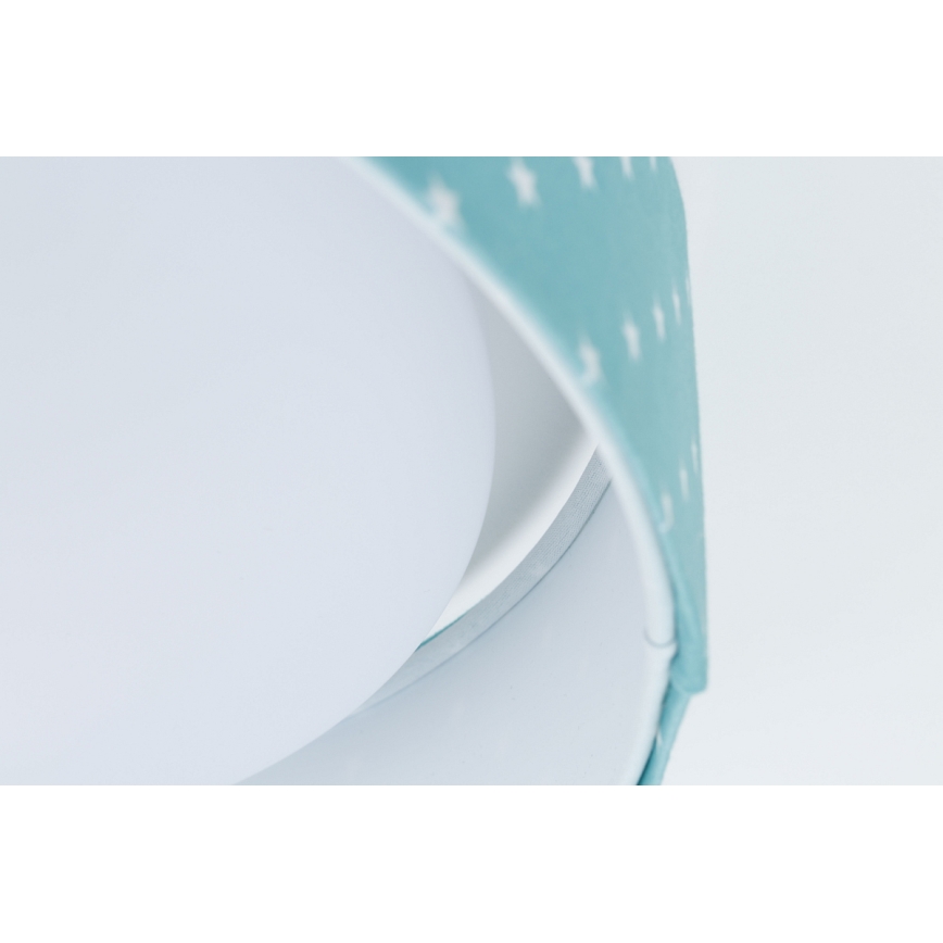 Iluminação de teto LED GALAXY KIDS LED/24W/230V estrelas turquesa/branco