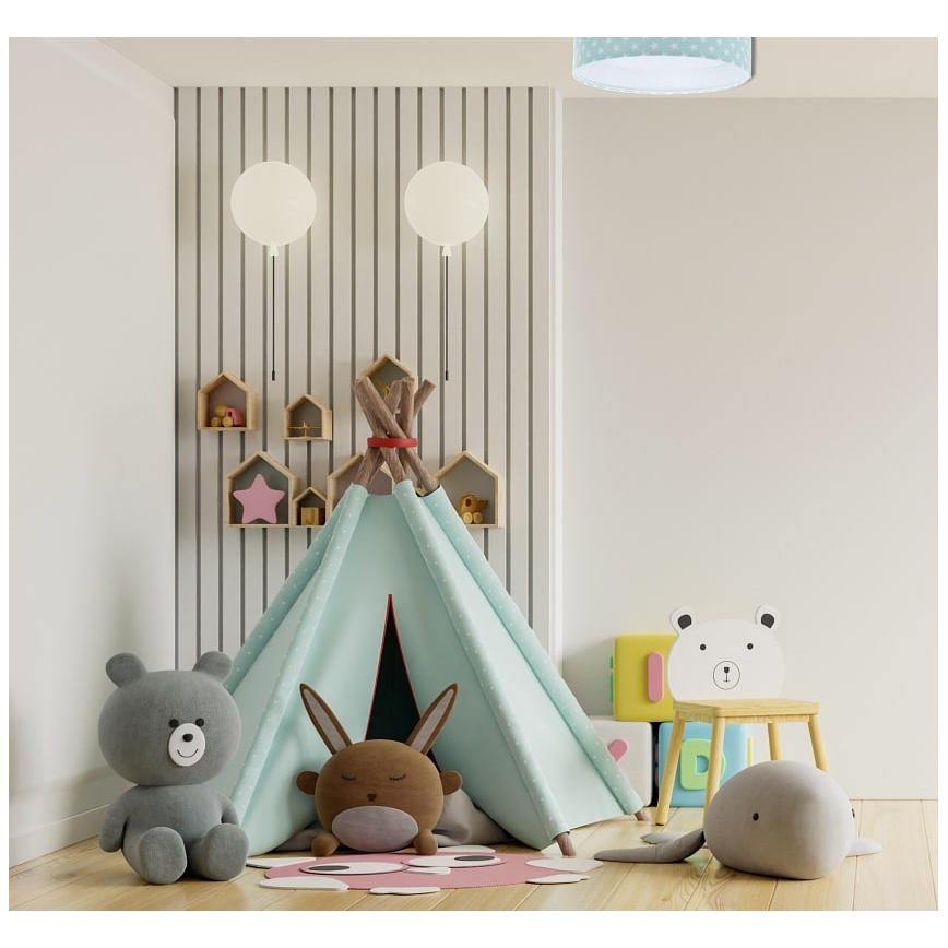 Iluminação de teto LED GALAXY KIDS LED/24W/230V estrelas verde/branco