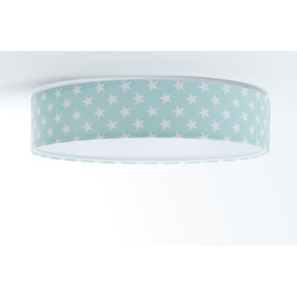 Iluminação de teto LED GALAXY KIDS LED/24W/230V estrelas verde/branco