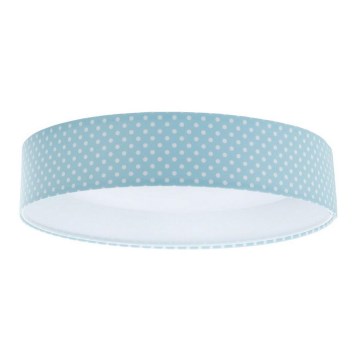 Iluminação de teto LED GALAXY KIDS LED/24W/230V pontos turquesa/branco