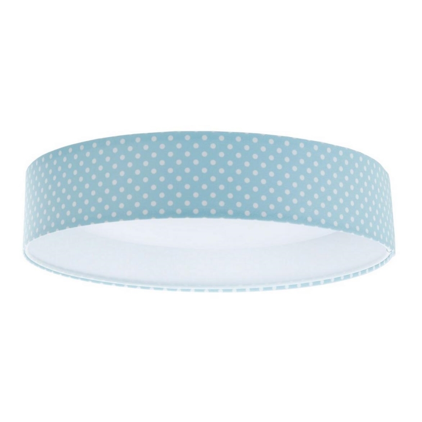 Iluminação de teto LED GALAXY KIDS LED/24W/230V pontos turquesa/branco