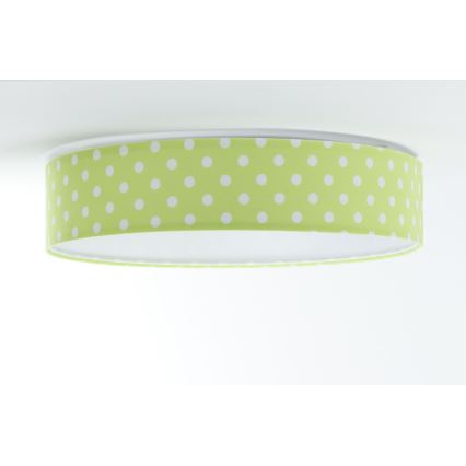 Iluminação de teto LED GALAXY KIDS LED/24W/230V pontos verde/branco