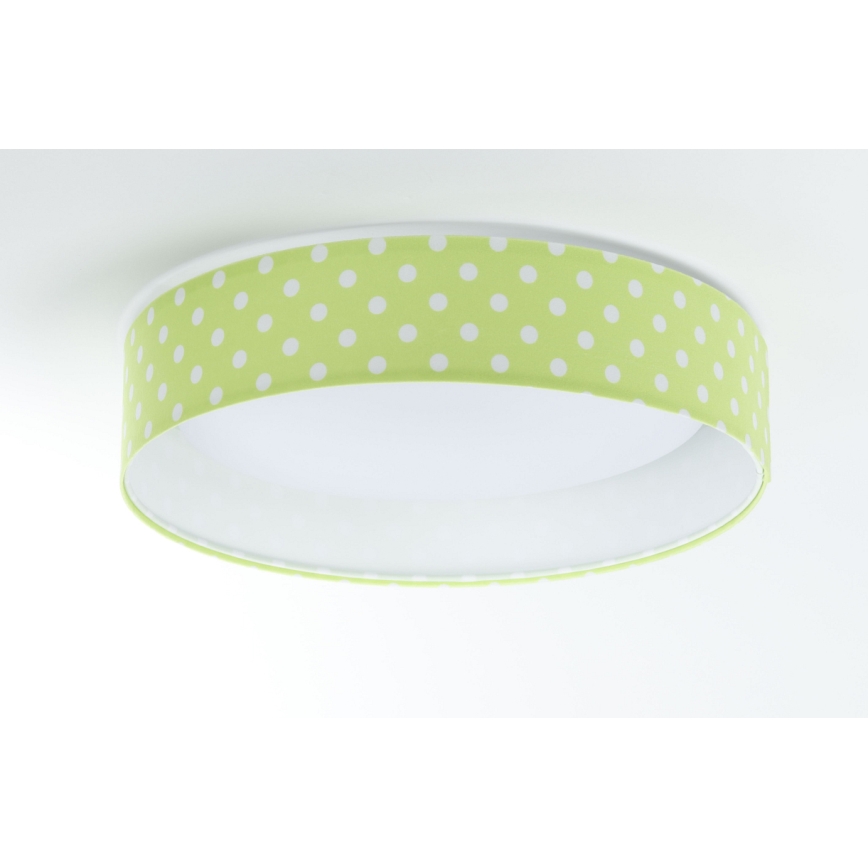 Iluminação de teto LED GALAXY KIDS LED/24W/230V pontos verde/branco