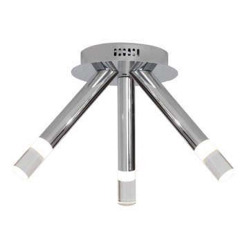 Iluminação de teto LED ICE 3xLED/5W/230V cromado brilhante