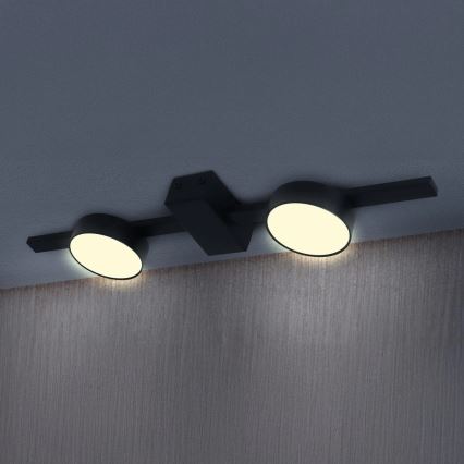 Iluminação de teto LED JOY 2xGX53/6W/230V preto