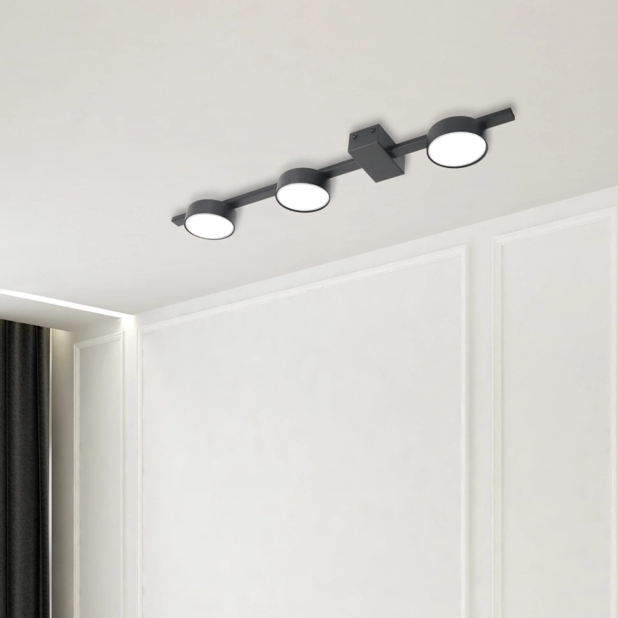 Iluminação de teto LED JOY 3xGX53/6W/230V preto