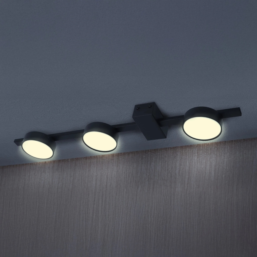 Iluminação de teto LED JOY 3xGX53/6W/230V preto
