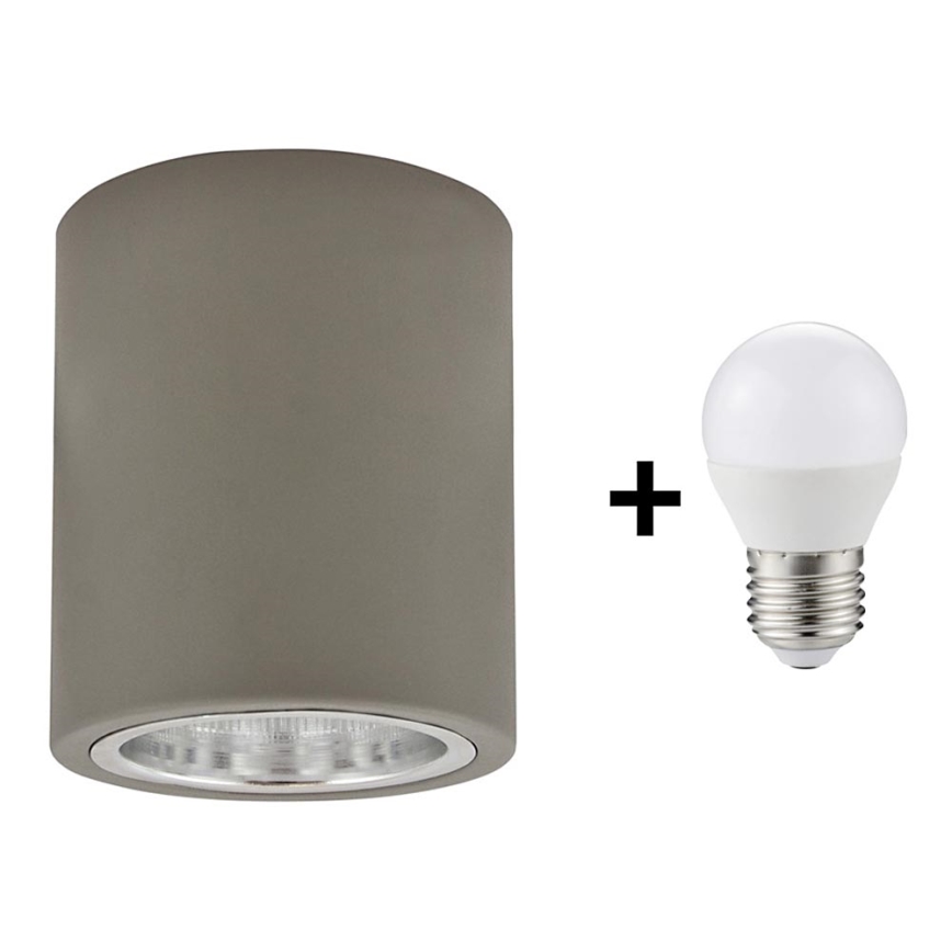 Iluminação de teto LED JUPITER 1xE27/6W/230V 120x98 mm
