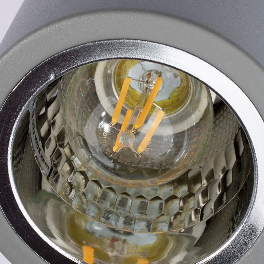 Iluminação de teto LED JUPITER 1xE27/6W/230V 120x98 mm