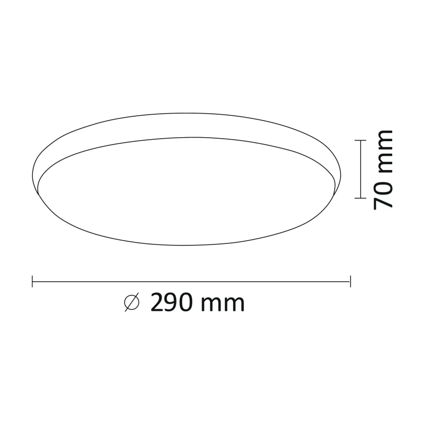 Iluminação de teto LED KERN LED/15W/230V d. 29 cm