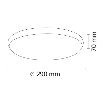 Iluminação de teto LED KERN LED/15W/230V níquel