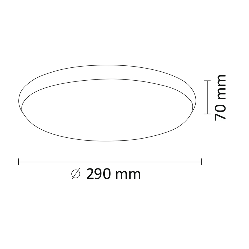 Iluminação de teto LED KERN LED/15W/230V níquel