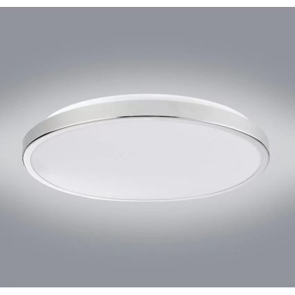 Iluminação de teto LED KERN LED/24W/230V diâmetro 40 cm cromado brilhante