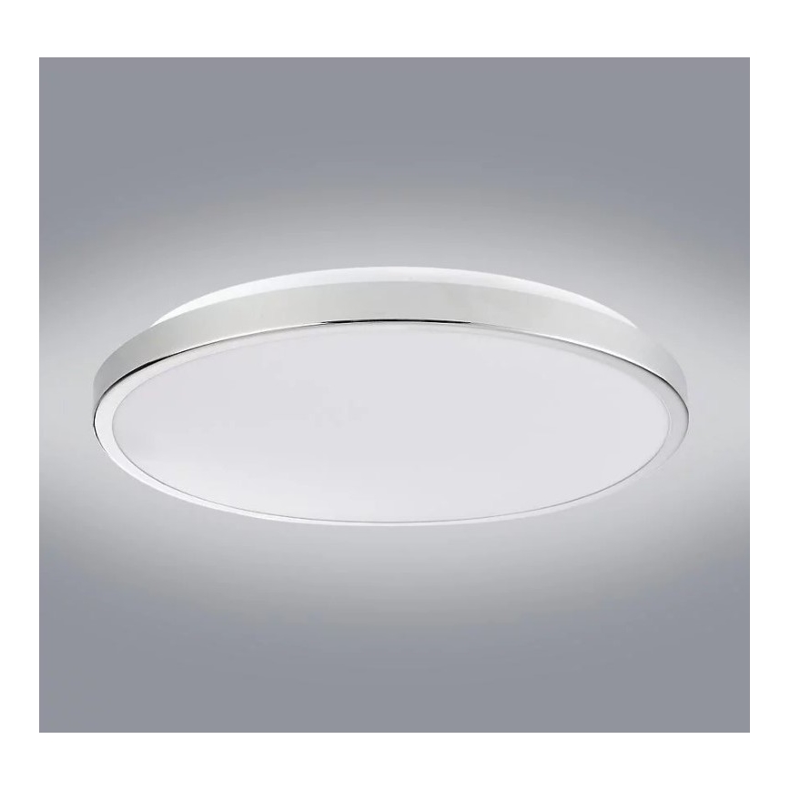 Iluminação de teto LED KERN LED/24W/230V diâmetro 40 cm cromado brilhante