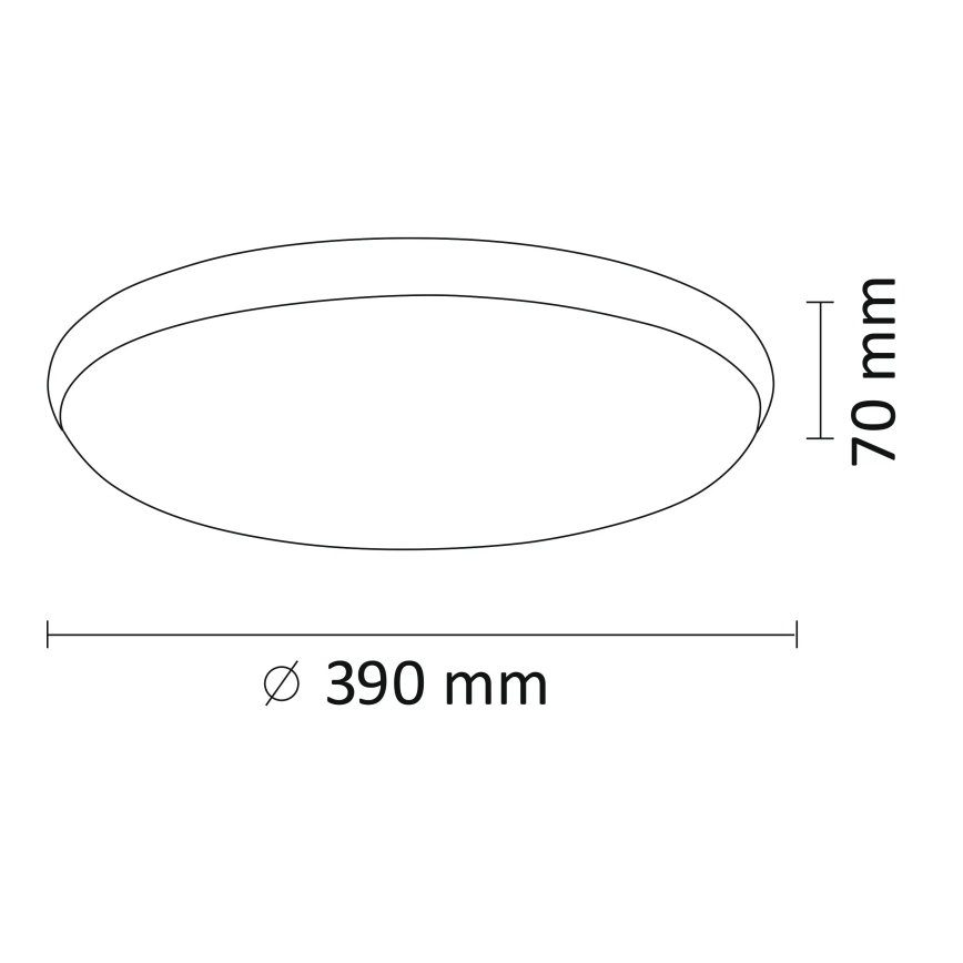 Iluminação de teto LED KERN LED/24W/230V níquel