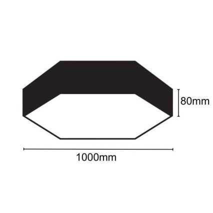 Iluminação de teto LED LED/100W/230V 4000K diâmetro 100 cm