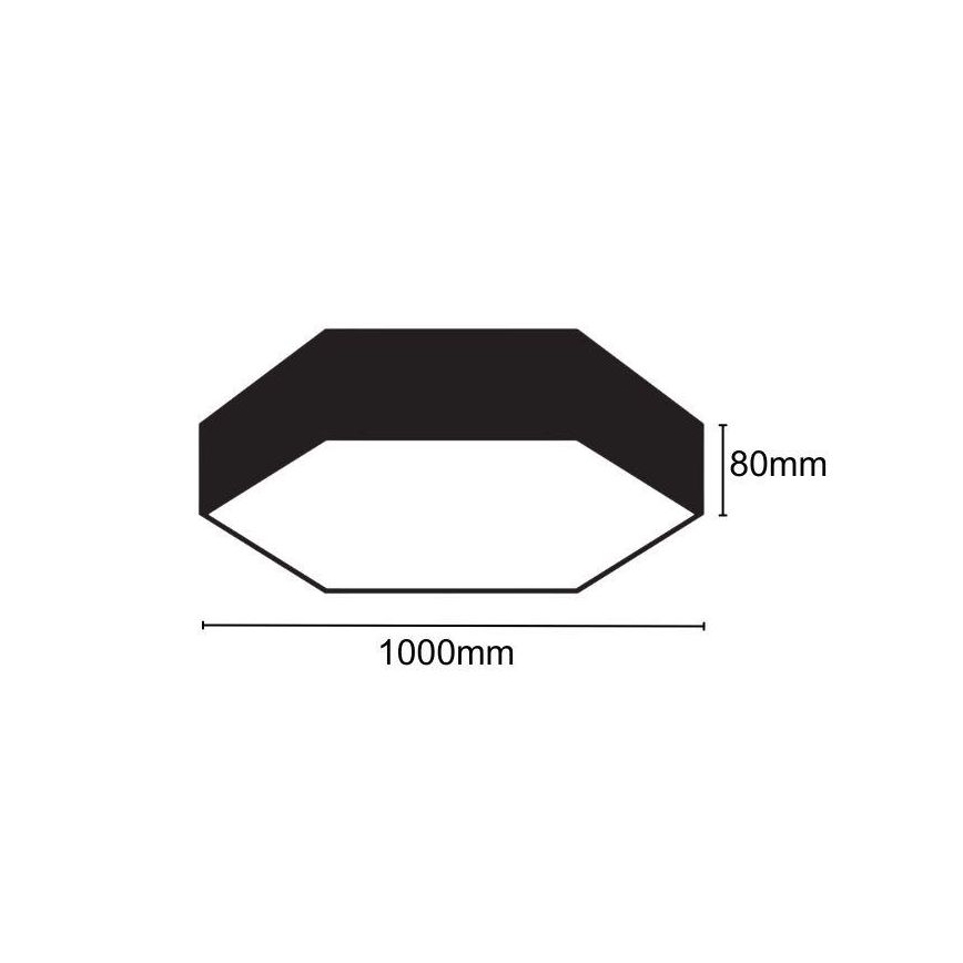 Iluminação de teto LED LED/100W/230V 4000K diâmetro 100 cm