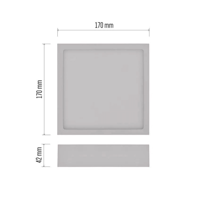 Iluminação de teto LED NEXXO LED/12,5W/230V 3000/3500/4000K 17x17 cm branco