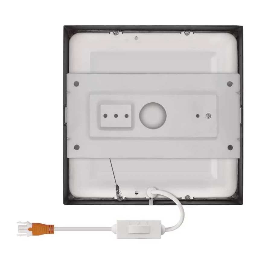 Iluminação de teto LED NEXXO LED/12,5W/230V 3000/3500/4000K 17x17 cm preto