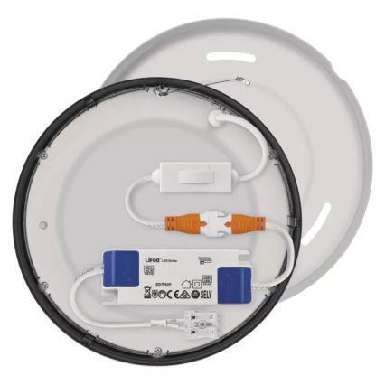 Iluminação de teto LED NEXXO LED/12,5W/230V 3000/3500/4000K d. 17 cm preto
