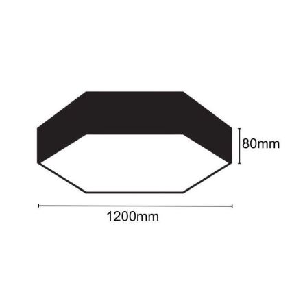 Iluminação de teto LED LED/120W/230V 4000K diâmetro 120 cm