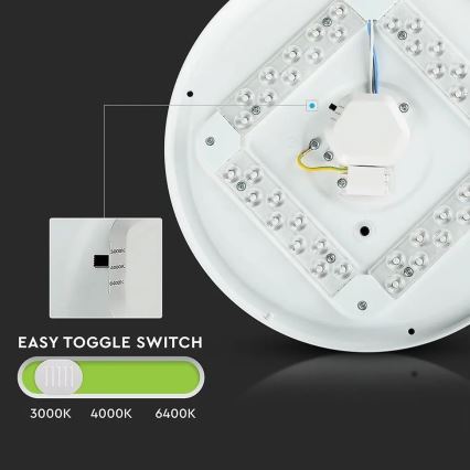 Iluminação de teto LED LED/12W/230V 26cm 3000K/4000K/6400K