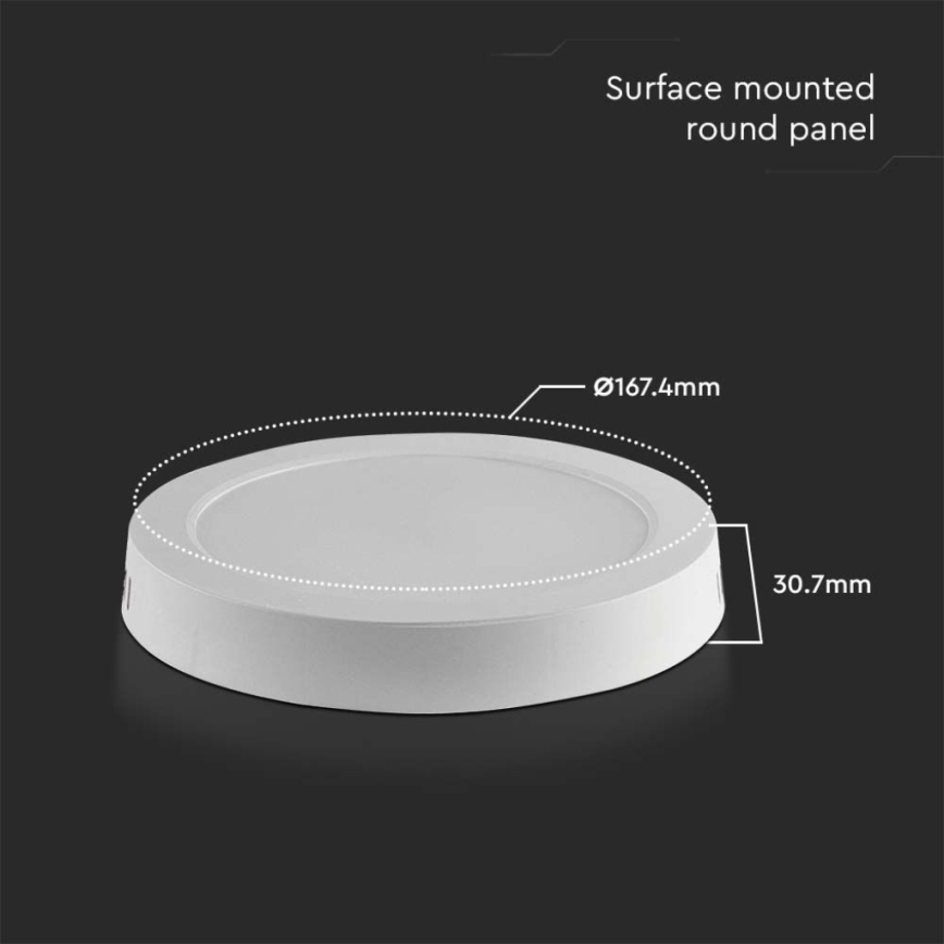 Iluminação de teto LED LED/12W/230V 3000K branco